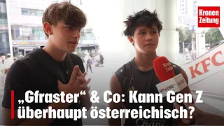 "Gfraster" & Co: Does Gen Z even speak Austrian? | krone.tv NEWS