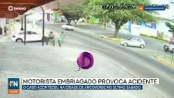 Motorista embriagado provoca acidente em Arcoverde no último sábado | #FatoNovo