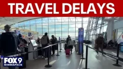 Post-holiday travelers navigating delays, cancellations