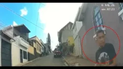 Captan a sujeto robando faro halógeno de camioneta