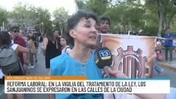 Reforma Laboral: masiva marcha y vigilia en las calles de San Juan
