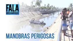 Jovem perde controlo e cai na vala de drenagem na cidade da Beira província de Sofala @PortalFM24