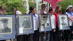 Участники «Вахты памяти» осмотрели выставку портретов дагестанцев-участников Великой Отечественной