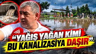 Xaçmazda kənd qəbiristanlığını su basdı - GÖRÜNTÜLƏR  | APA TV
