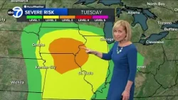 Severe weather possible in area Tuesday, Wednesday