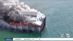 Oceanside Fire Department responds to blaze on pier