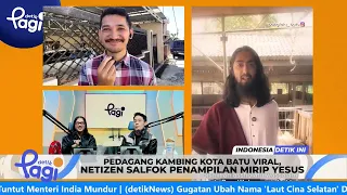 [detikPagi] - Viral Goat Seller in Batu City, Netizens Distracted by His Resemblance to Jesus