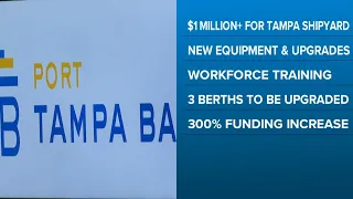 Sean Duffy visits Port Tampa Bay on Monday morning for an announcement