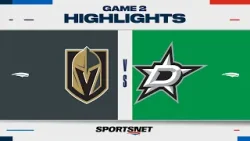NHL Game 2 Highlights | Golden Knights vs. Stars - April 24, 2024