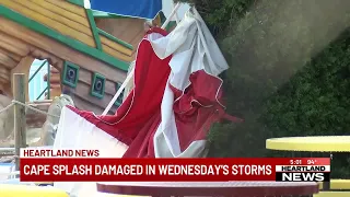 Cape Splash damaged in Wednesday's storms