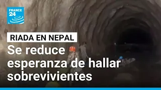 Riada en Nepal: se reducen las esperanzas de hallar sobrevivientes en túneles hidroeléctricos