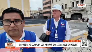 Chiclayo: empresas no cumplen con retirar cables aéreos en desuso