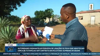 Authorities dismantle illegal water connection scheme supplying about 75 families without a contract