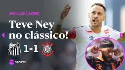 MEMPHIS MARCA GOLAÇO, MAS GABIGOL EMPATA APÓS ERRO BIZARRO DE ZAGUEIRO - SANTOS 1X1 CORINTHIANS erra