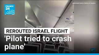 Israel PM says pilot of rerouted flight tried to crash plane • FRANCE 24 English