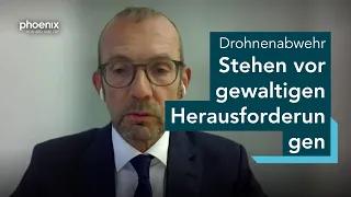 phoenix tagesgespräch mit Thomas Röwekamp zur Drohnenabwehr  | 10.08.26