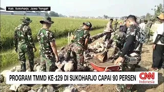 Program TMMD ke 129 di Sukoharjo Capai 90 Persen