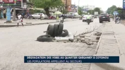 Dégradation des voies au Quartier Gbégamey à Cotonou : Les populations appellent au secours