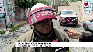 Natural gas leak in Las Huertas
