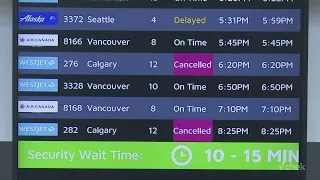 WestJet cancels flights out of Vancouver Island airports with flight attendant strike nearing