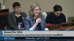 Minnesota House passes bill to update custody, parenting time statutes, HF3204 4/24/24