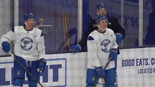 St. Louis Blues top line continuing to build connection through training camp