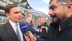 Trainer Thady Gosden's interview after the champion "Ombudsman" wins the main race