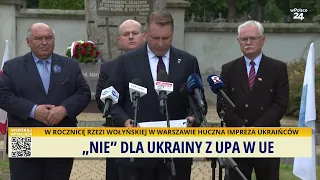"No" to Ukraine with UPA in the EU. Waking up in wPolsce24