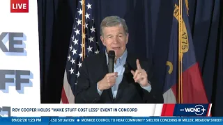 Roy Cooper Cabarrus County campaign rally speech | 9-2-2026