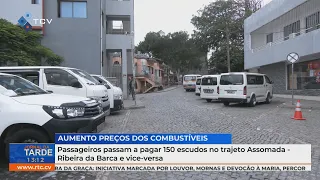 Passengers now pay 150 escudos for the Assomada - Ribeira da Barca route and vice-versa