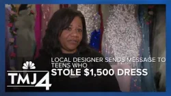 Local designer sends message to teenage girls who stole $1,500 dress from shop