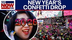 Times Square prepares for NYE with 3,000 pounds of confetti Times Square prepares for NYE with 3,000 pounds of confetti
