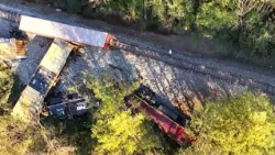 Five train cars overturn, investigation underway