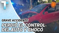 Un auto SE INCRUSTÓ en la planta de una empresa de Córdoba