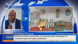 FICASE clarifies that all textbooks are printed. Transport has been the problem