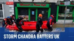 Storm Chandra batters the UK with travel disruption and hundreds of schools closed