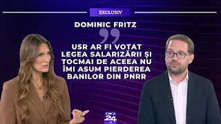 Dominic Fritz: USR ar fi votat legea salarizării și tocmai de aceea nu îmi asum pierderea banilor