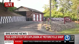 Investigation of explosion at Griswold motorcycle shop leads to arrest