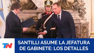 Diego Santilli stated that the transition will be orderly and provided details on Manuel Adorni's...