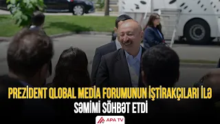 Prezident İlham Əliyev forum iştirakçıları ilə bir araya gəldi | APA TV