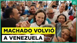 First images: María Corina Machado has returned to Venezuela