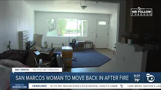 San Marcos woman returns home 2 years after fire that killed her son, destroyed house