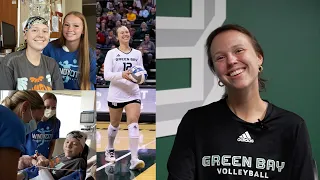 UW-Green Bay volleyball captain returns after leukemia, stem cell transplant from sister Elle