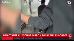 Severe damage from mudslide in San Carlos de Apoquindo