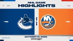 NHL Highlights | Canucks vs. Islanders - October 13, 2026