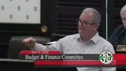 Budget & Finance Committee - April 9, 2026 Budget & Finance Committee - April 9, 2026