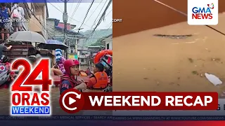 24 Oras Weekend: (Parts 2) Sawa sa baha; lalaki, nahulog sa drainage; atbp.