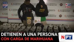 Detienen a una persona con carga de marihuana
