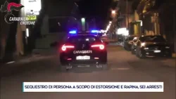 SEQUESTRO DI PERSONA A SCOPO DI ESTORSIONE E RAPINA, SEI ARRESTI