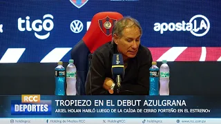 TOUGH DEFEAT IN THE CLAUSURA DEBUT ❌ HOLAN AFTER CERRO'S 1-2 LOSS TO TRINIDENSE